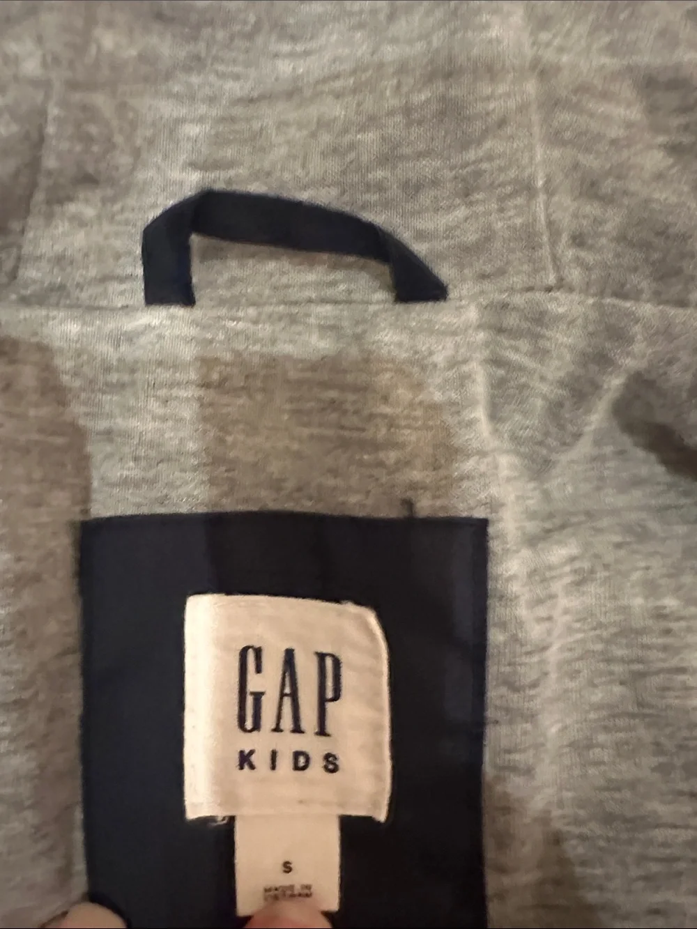 GAP Classic Kids Hooded Windbreaker Jacket - Navy, Small